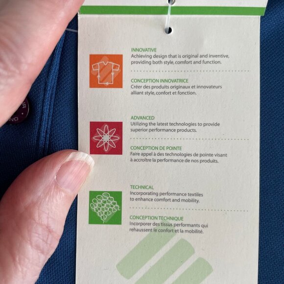 OnTour Pico Web Tech 100 Series Athletic SS Poly Polo Golf Shirt Blue Sz XS NWT - Picture 13 of 15